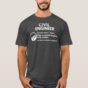 Camiseta Engenharia Engraçada De Definição De Engenheiro Ci