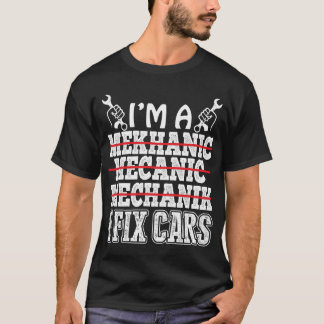 Camiseta Engenharia mecânica de engenheiro de carro engraça