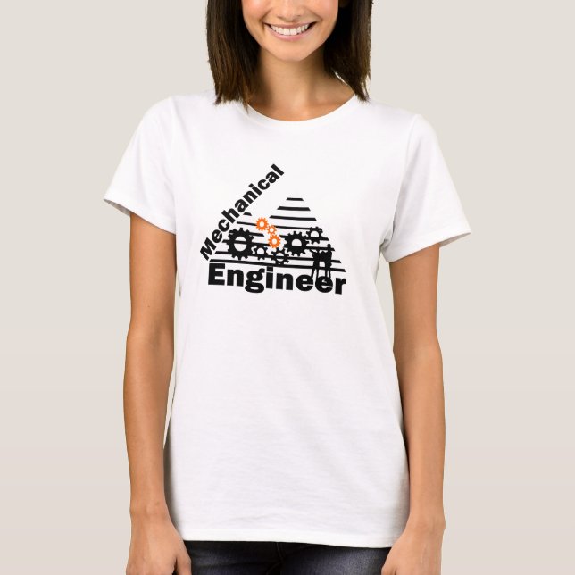 Camiseta Engenharia Mecânica Engenheiro Divertido (Frente)