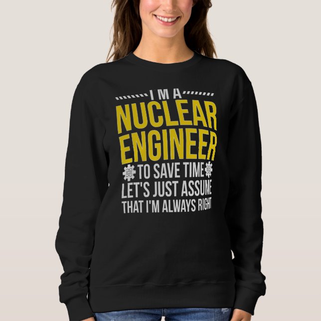 Camiseta Engenharia Nuclear Engenheiro Sempre Certa (Frente)