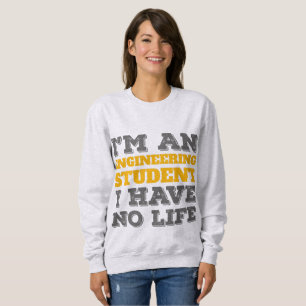 Camiseta Engenharia Sou Estudante de Engenharia Sem Vida