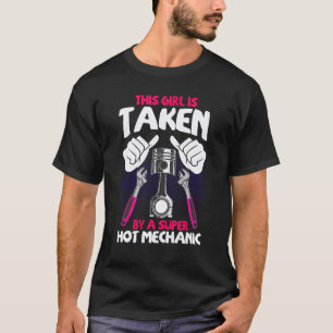 Camiseta Engenheira a Diesel de Garagem Consertando Carro E