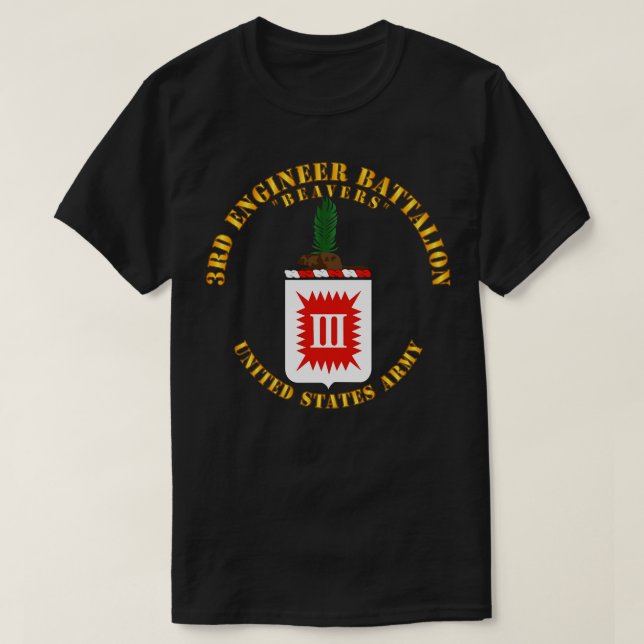 Camiseta ENGENHEIRO 3 do Batalhão de Beavernas do COA (Frente do Design)