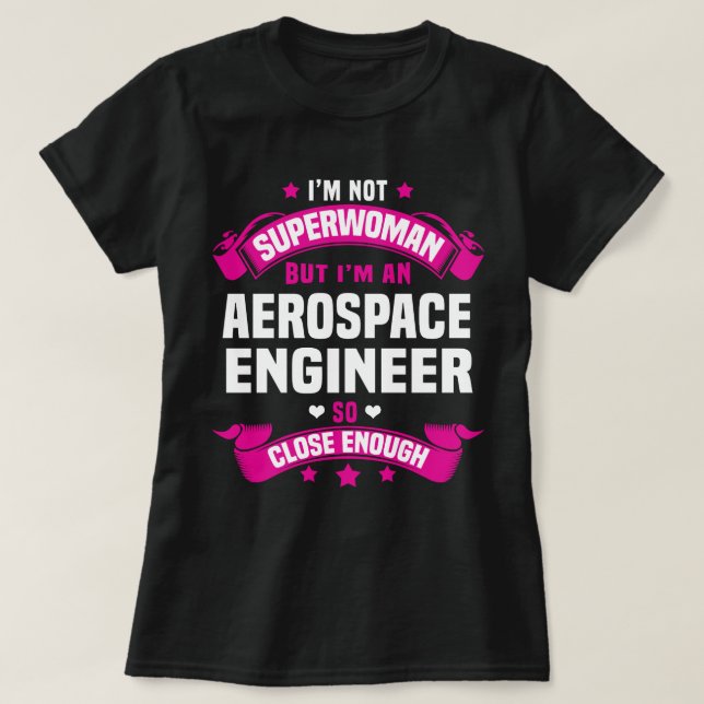 Camiseta Engenheiro aeroespacial (Frente do Design)