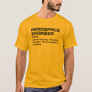 Camiseta Engenheiro aeroespacial - Definição engraçada B-4