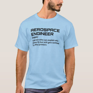 Camiseta Engenheiro Aeroespacial - Definição Engraçada B-5