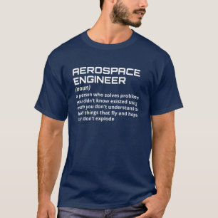 Camiseta Engenheiro aeroespacial - Definição engraçada W-1