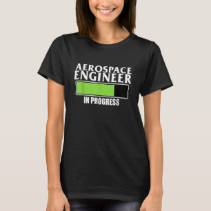 Camiseta Engenheiro Aeroespacial Em Curso Na Engenharia De