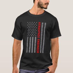 Camiseta Engenheiro Aerospace Vintage US Flag for Men Pai