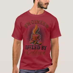 Camiseta Engenheiro Alimentado Por Café Pura Ideia De Decaf