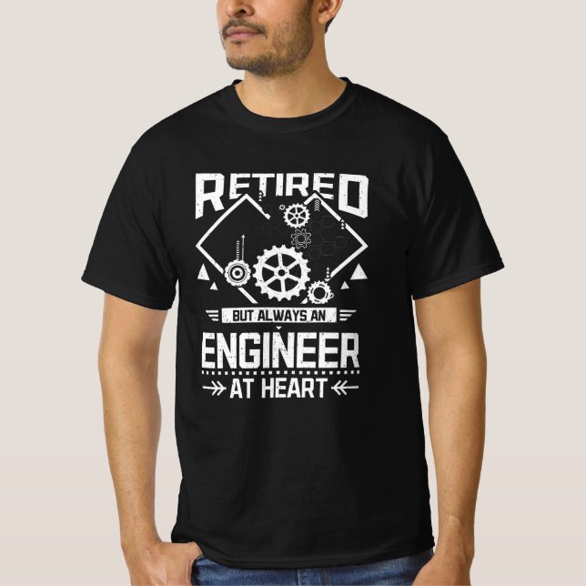 Camiseta Engenheiro aposentado (Frente)