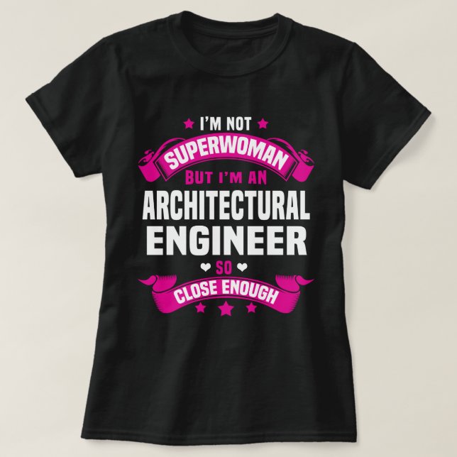 Camiseta Engenheiro arquitetônico (Frente do Design)