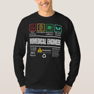 Camiseta Engenheiro biomédico Engenheiro engraçado
