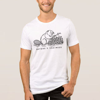 Camiseta Engenheiro Castor Engenheiro da Natureza Engraçado