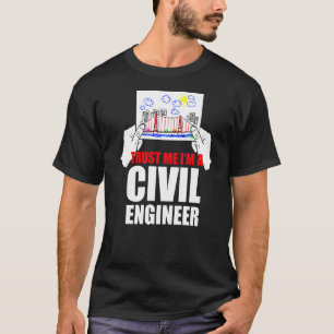 Camiseta Engenheiro Civil de Engenharia de Ponte