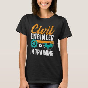 Camiseta Engenheiro Civil em Treinamento Estudante de Engen