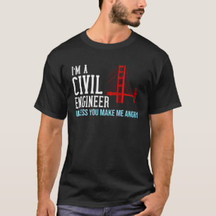 Camiseta Engenheiro Civil  Engenharia de Pontes