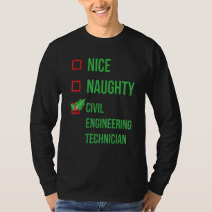 Camiseta Engenheiro Civil Funny Pajama Christma