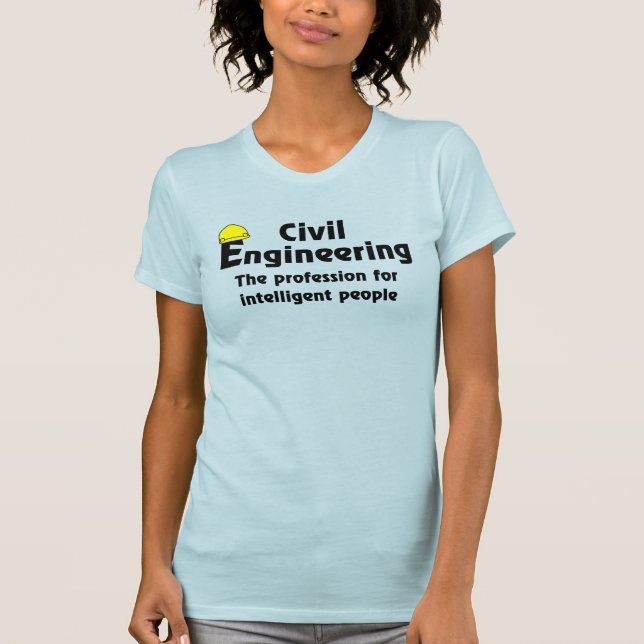 Camiseta Engenheiro Civil Inteligente (Frente)