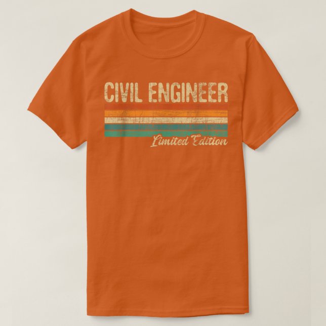 Camiseta Engenheiro Civil Ltd EditionBridge Builder Enginee (Frente do Design)