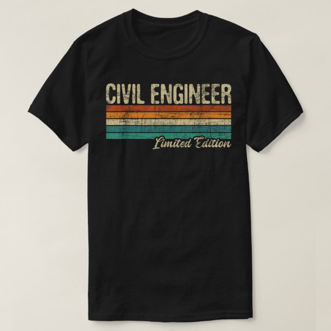 Camiseta Engenheiro Civil Ltd EditionBridge Builder Enginee (Frente do Design)