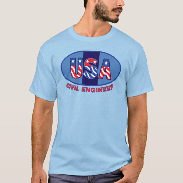 Camiseta Engenheiro Civil Patriota (Frente)