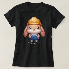 Camiseta Engenheiro Coelho Cortado - Páscoa Hoppy Nome Pers
