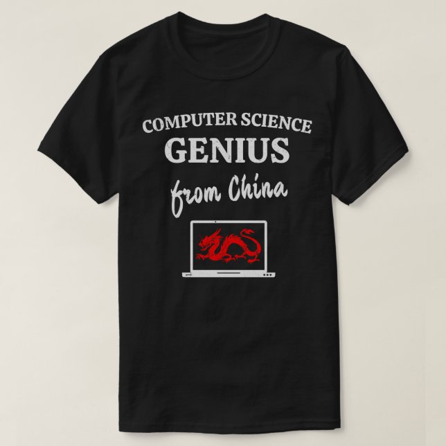 Camiseta Engenheiro Da Ciência Da Computação Da China Admin (Frente do Design)