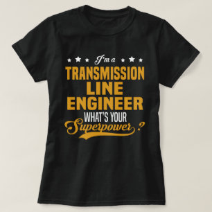 Camiseta Engenheiro da linha de transmissão