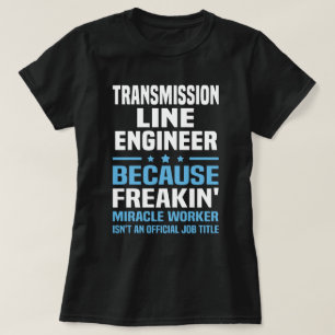 Camiseta Engenheiro da linha de transmissão