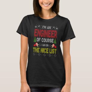 Camiseta Engenheiro Da Lista De Boas Festas De Natal