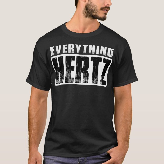 CAMISETA ENGENHEIRO DE ÁUDIO DE CARA DE SOM HERTZ (Frente)