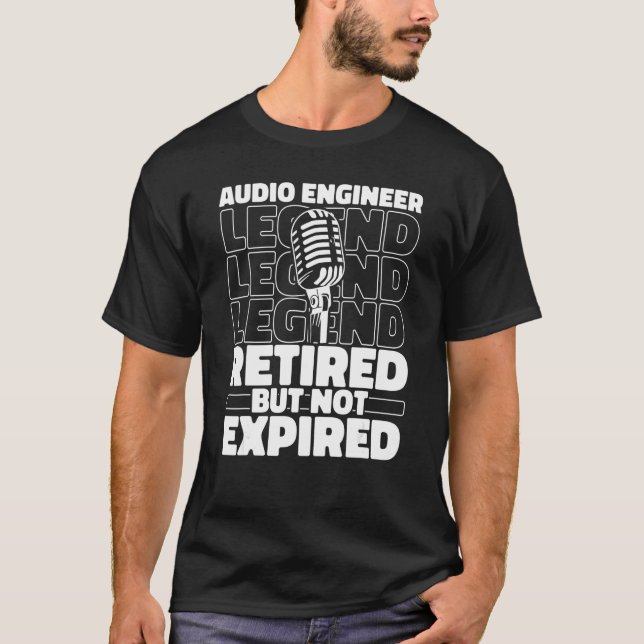 Camiseta Engenheiro de áudio - Som Studio do produtor apose (Frente)