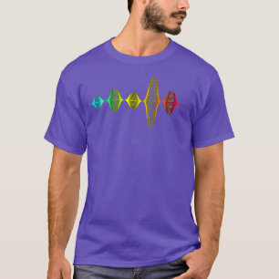 Camiseta Engenheiro de áudio técnico de som ondas musicai