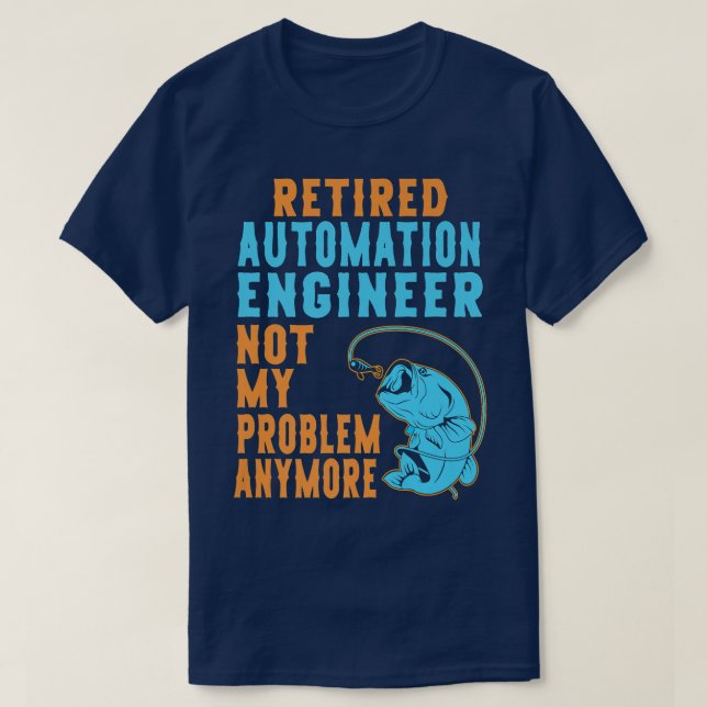 Camiseta Engenheiro de Automação Aposentado (Frente do Design)