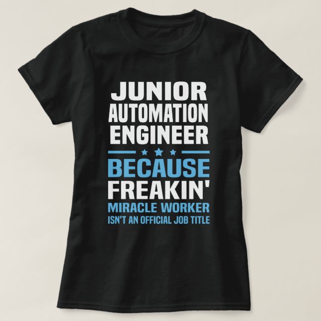 Camiseta Engenheiro de Automação Júnior (Frente do Design)
