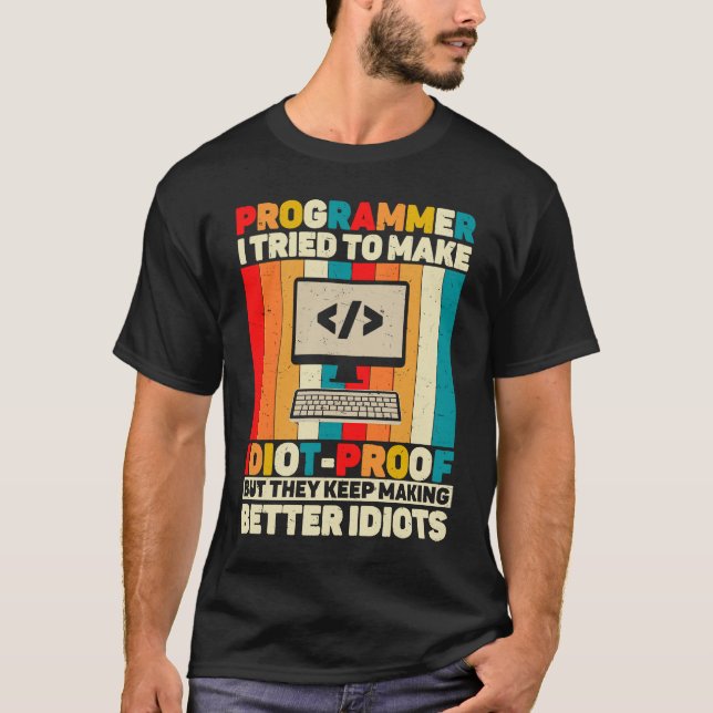 Camiseta Engenheiro de computador com código de cotação do  (Frente)