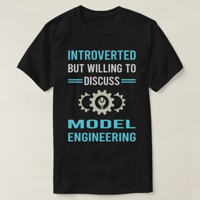 Camiseta Engenheiro de engenharia de modelo introduzido (Frente do Design)