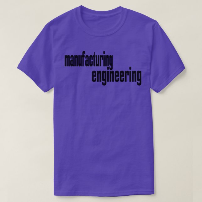 Camiseta Engenheiro de fabricação de engenharia (Frente do Design)