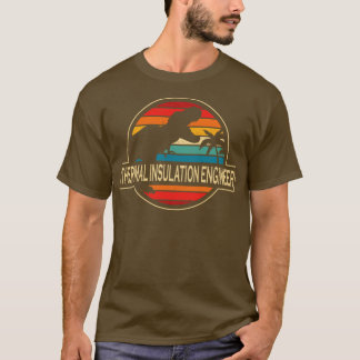 Camiseta Engenheiro de isolamento térmico Dinossauro
