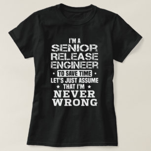 Camiseta Engenheiro de liberação do mais velho