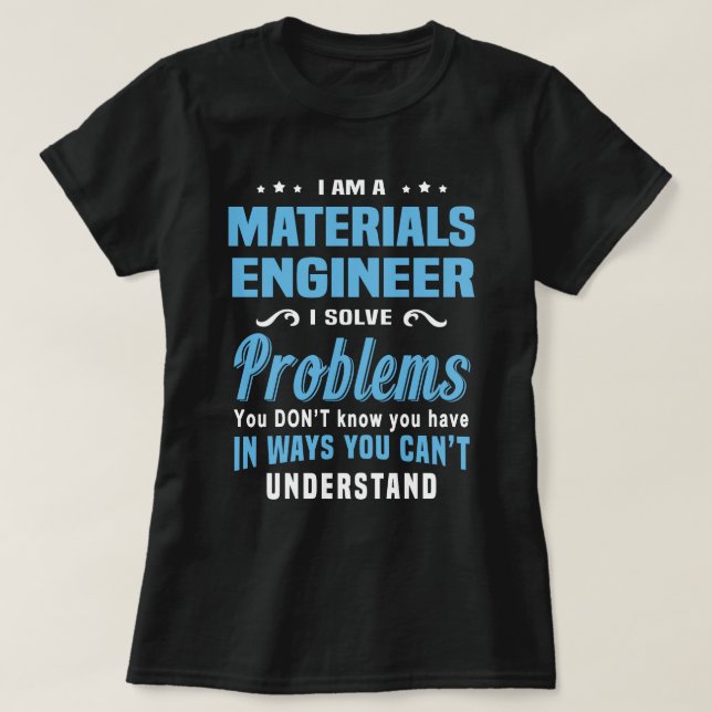 Camiseta Engenheiro de materiais (Frente do Design)