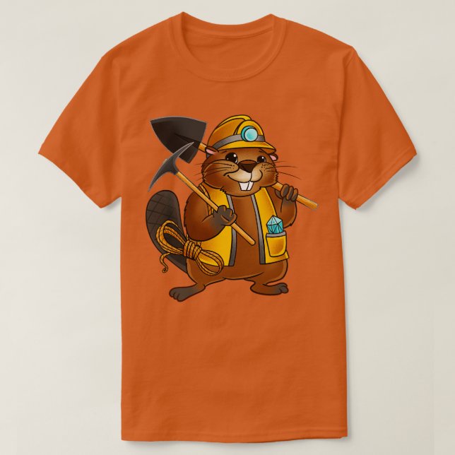Camiseta Engenheiro de mineração (Frente do Design)