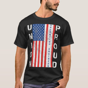 Camiseta Engenheiro de Operação de Bandeira Americana Orgul
