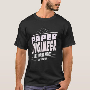 Camiseta Engenheiro de papel mais resfriado