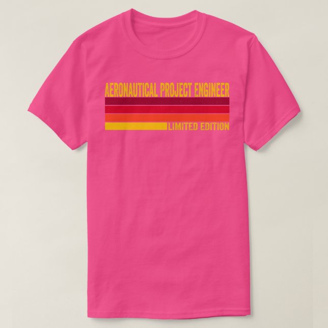 Camiseta Engenheiro de Projeto Aeronáutico (Frente do Design)
