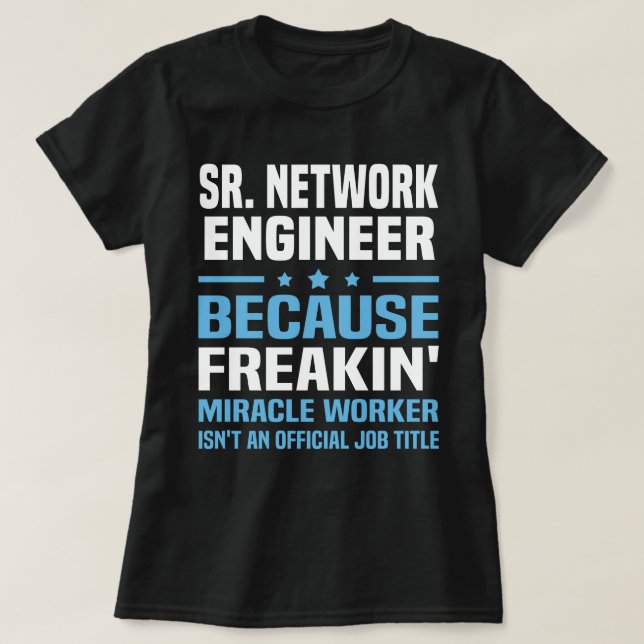Camiseta Engenheiro De Rede Sr. (Frente do Design)