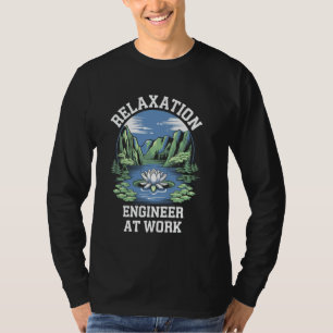 Camiseta Engenheiro De Relaxação No Trabalho Terapia De Mas