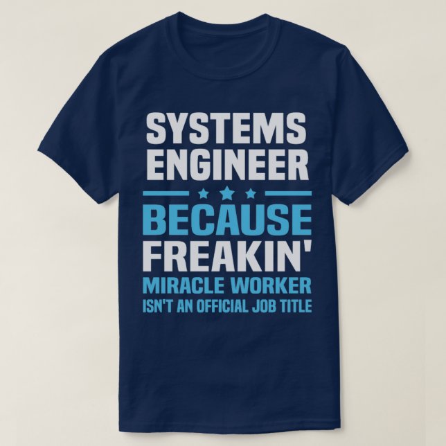 Camiseta Engenheiro de sistemas (Frente do Design)