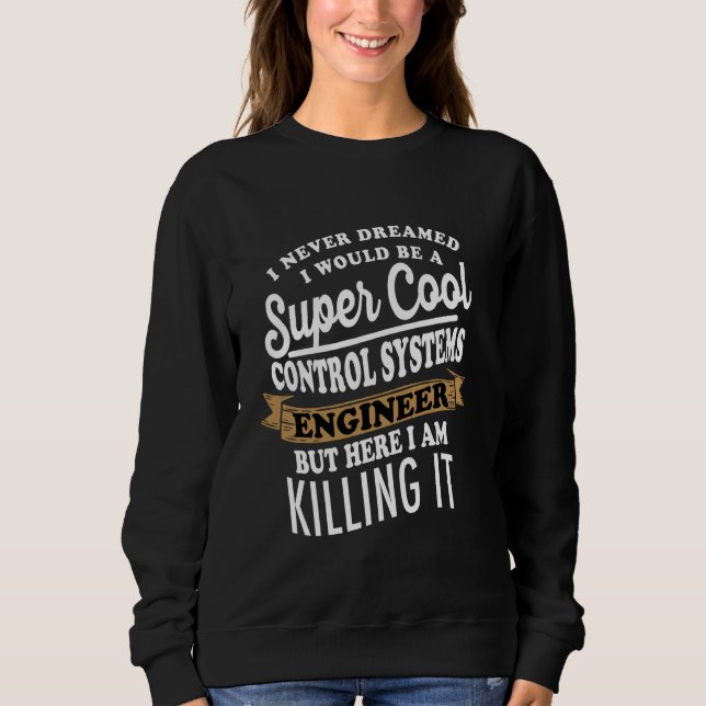 Camiseta Engenheiro de Sistemas de Controlo Sarcástico (Frente)
